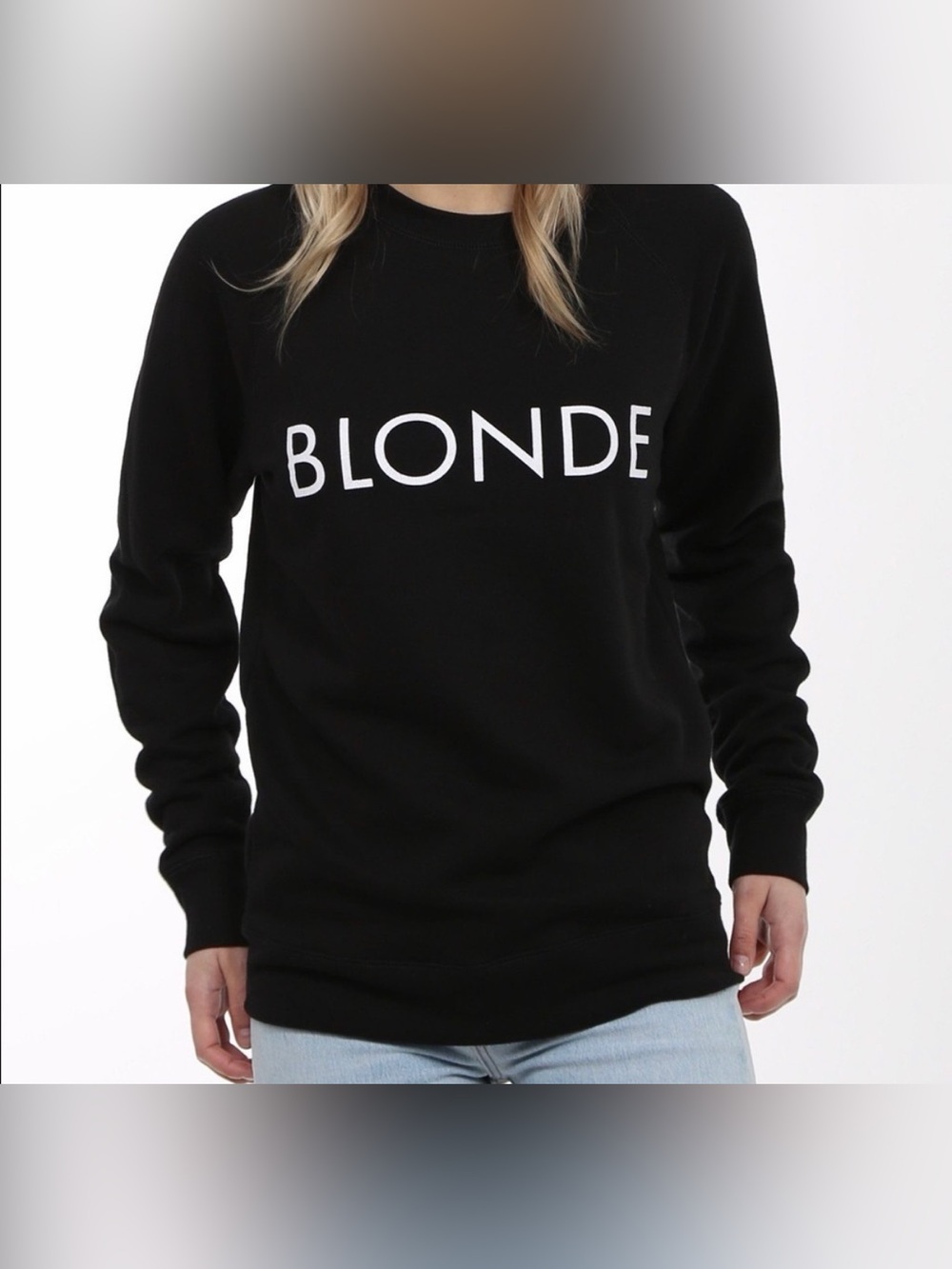 Brunette the Label Blonde Crewneck Sweatshirt XS/S